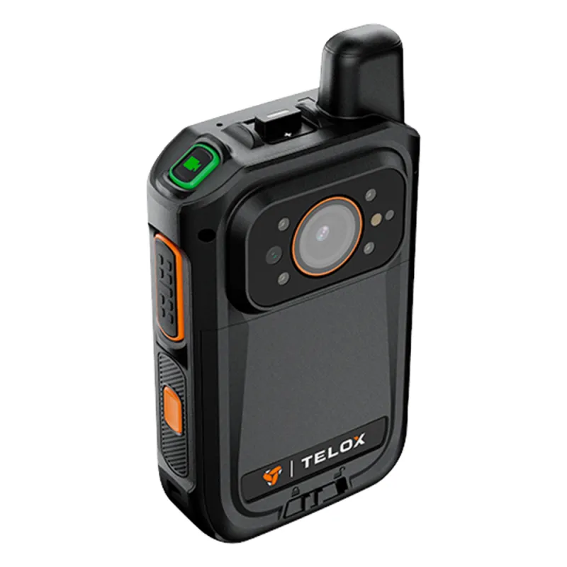 Bodycam IP67 4G LTE Android 12 / Con Funciones de Radio POC / Pantalla Táctil de 2" / Soporta llamadas Telefónicas y Mensajes SMS /Descarga de Vídeo automática con estación