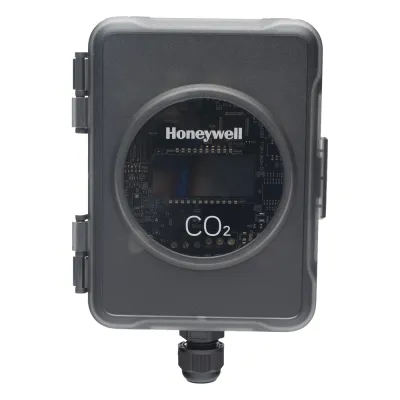 Sensor de CO2 para Ducto de Aire con Pantalla LCD / NDIR de Doble Longitud de Onda / Rango 0 a 9999 ppm / Salida Analógica 0-10V, 2-10V, 4-20mA / Autocalibración Automática / IP65 NEMA 4