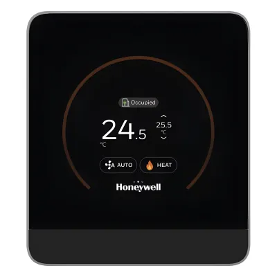 Módulo de pared con pantalla táctil capacitiva para temperatura y humedad, comunicación Sylk, BACnet MS/TP y Modbus RTU, serie TR100