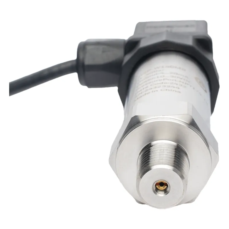 Sensor de presión industrial de 0 a 40 bar con salida de corriente 4-20 mA y conexión roscada NPT