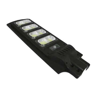 Luminaria con Panel Solar y Sensor de Movimiento de 160 W/ Luz fría 6 500 K/ Dimensiones 720 x 240 mm / Ángulo de Luz 120°.