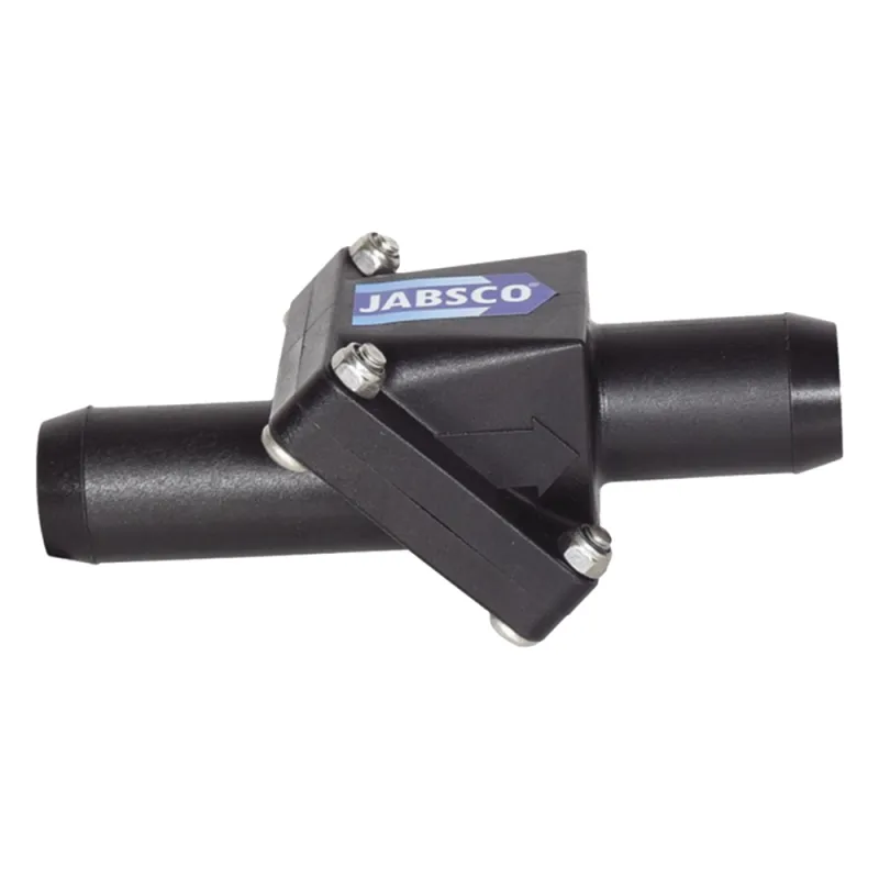 Válvula anti retorno en linea para mangueras de 1 pulgadas.