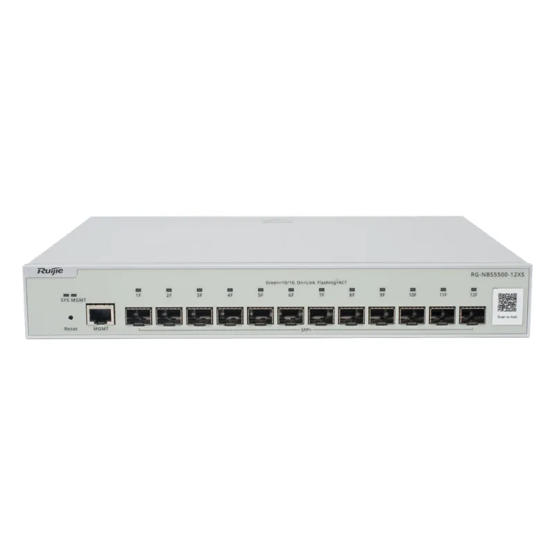 Switch Administrable Full Aggregation Capa 3, 12 Puertos SFP+ 10G y un Puerto MGMT