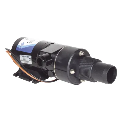 Bomba Maceradora Marina 12 Vcd / 43 L/min / Entrada 38 mm (1.5 in) - Descarga 25 mm (1 in) / Picadora 4 Cuchillas / Autocebante 0.6 m (2 ft) / Altura Máx 6 m (19.7 ft)