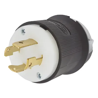 Clavija con Bloqueo de Media Vuelta Industrial 30 A 250 V CA / 3 Polos 4 Hilos / Nema L15-30P.