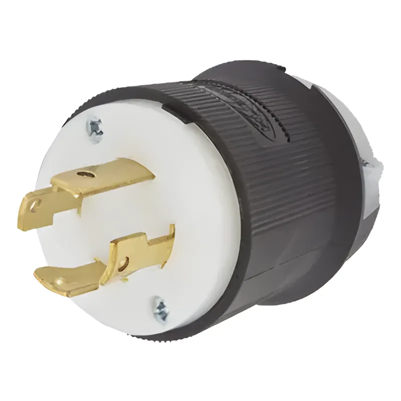 Clavija con Bloqueo de Media Vuelta Industrial 30 A 250 V CA / 3 Polos 4 Hilos / Nema L15-30P.