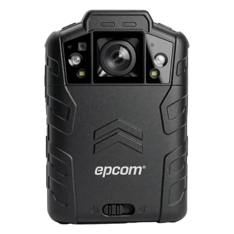 Body Camera (Cámara Corporal) | 4K@30fps | H.265/H.264 | Lente 130° | GPS Interconstruido | Visión Nocturna IR 10 m | IP68 | Resistencia a Caídas 2 m | 128GB | Batería 2500mAh | 12h Grabación | Certificación