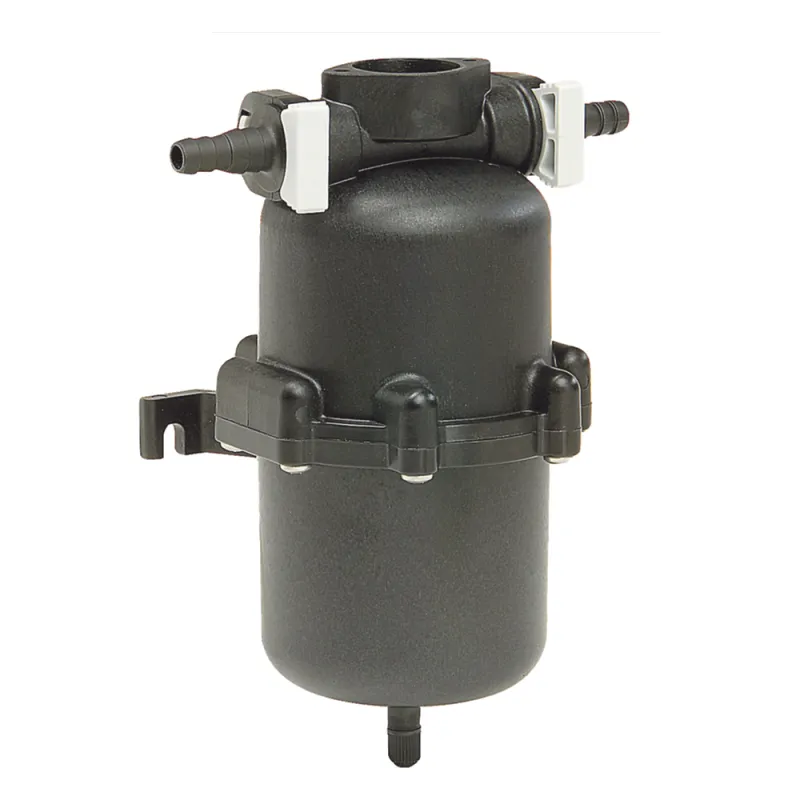 Mini tanque acumulador con capacidad de hasta 0.65 litros.