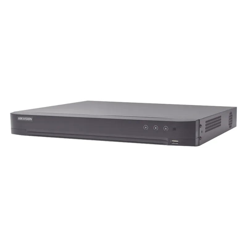 DVR 4 Canales TURBOHD + 4 Canales IP / 8 Megapixel (4K) / Audio de dos Vías / ACUSENSE / Reconocimiento Facial / 1 Bahía de Disco Duro / Alarmas I/O / Salida de Video en 2K / H.265+