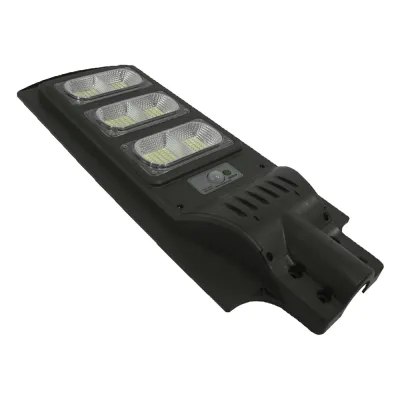 Luminaria con Panel Solar y Sensor de Movimiento de 120 W/ Luz 6 500 K / Dimensiones 625 x 240 mm / Ángulo de Luz 120°.