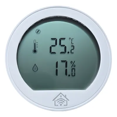 (ZigBee) Sensor de temperatura y humedad con pantalla de consulta, inalambrico ZigBee