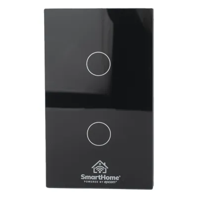 (ZigBee) Apagador switch inalámbrico ZigBee, control de 2 regresos de carga, 110V