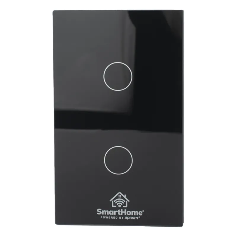 (ZigBee) Apagador switch inalámbrico ZigBee, control de 2 regresos de carga, 110V