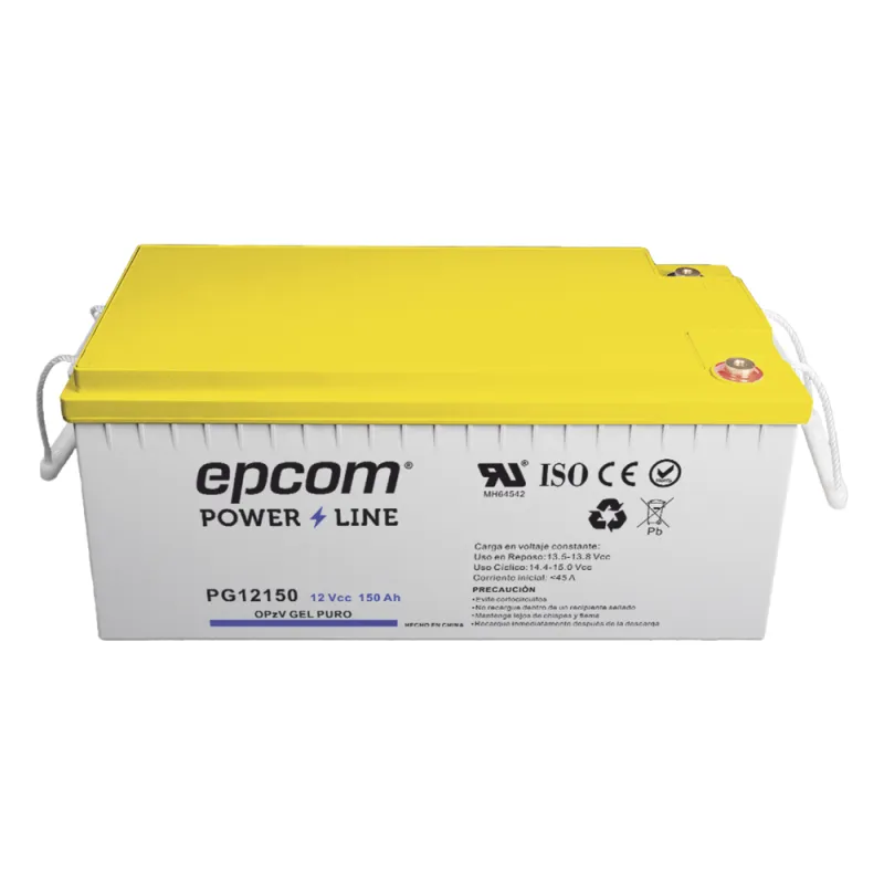 Batería GEL Puro OPzV Ciclo Profundo / 12 Vcc / 150 Ah / Aplicaciones Fotovoltaicas y de Respaldo