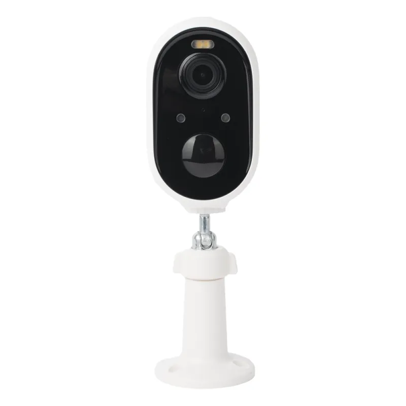 Cámara IP de Batería (Gran Angular) 3 Megapixel | WiFi | Audio Bidireccional | Batería Recargable 5200 mAh | IP65 |Exterior con Protección| Estadísticas de Energía | Detección de Humanos | Incluye Panel So
