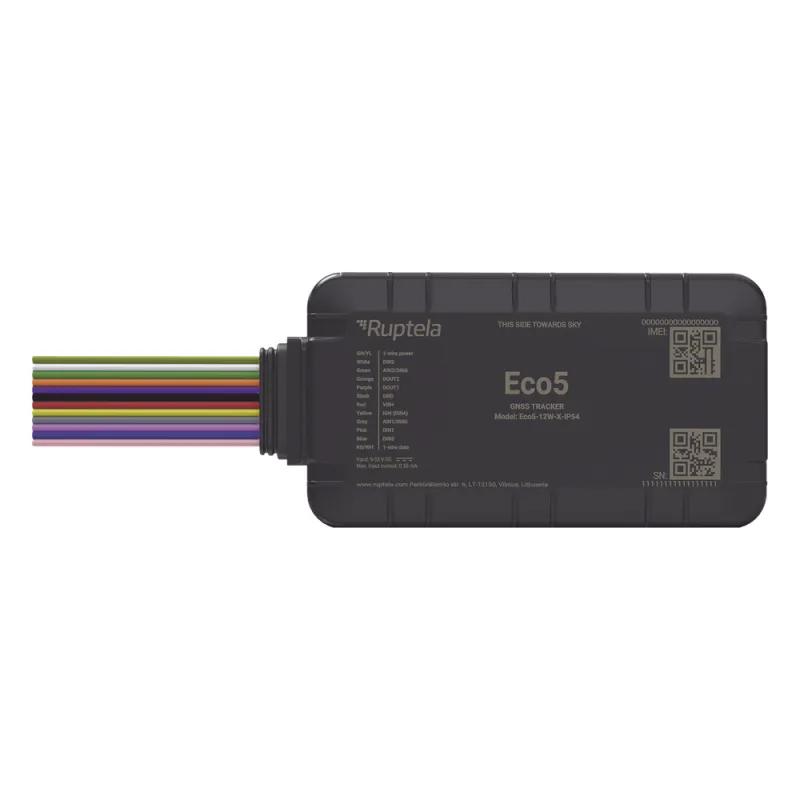 Localizador y Rastreador Vehicular GPS / LTE Cat1 con Respaldo 2G / GNSS U-blox M10 / Bluetooth BLE 5.0 / Carcasa IP54 / Batería Interna de Respaldo / Detección de Interferencias / Alimentación 9-32 V / Gestión de Flotas