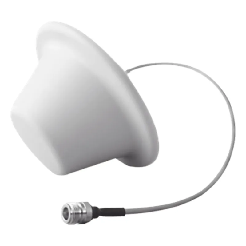 Antena Domo Omnidireccional 698 ~ 960 MHz / 1710 ~ 2700 MHz, 1.5 dBi / 5 dBi, con conector N hembra.