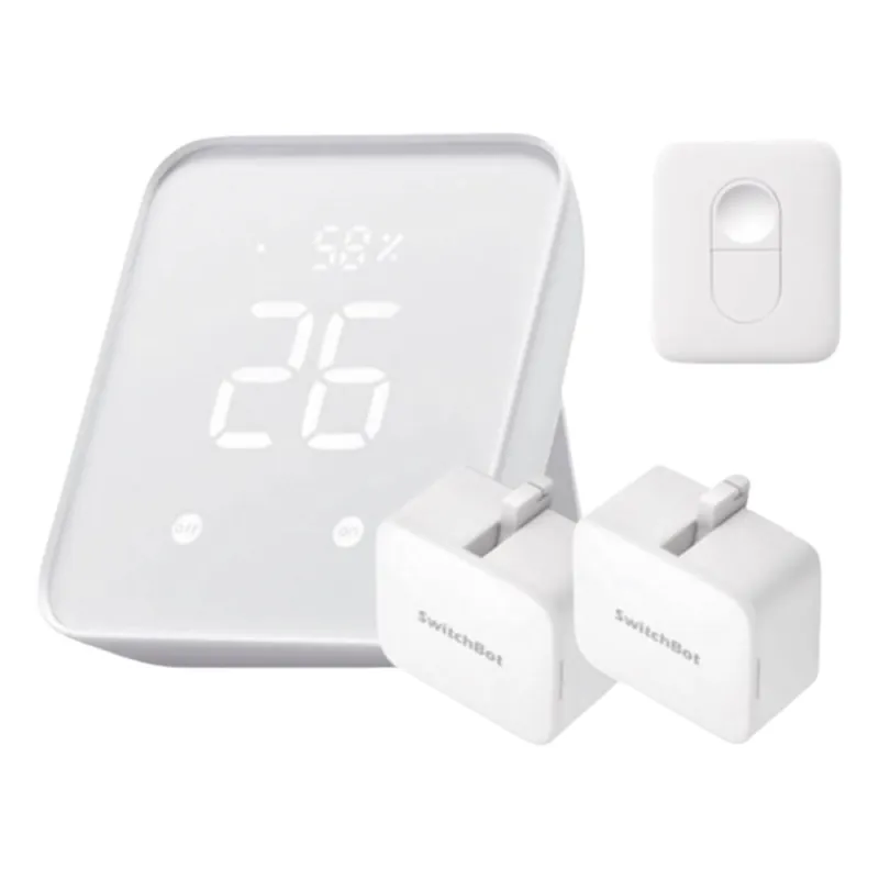 KIT Controlador HUB principal para dispositivos SwitchBot, Señal Wifi y BLUETOOTH, incluye 2 pulsadores y 1 control remoto