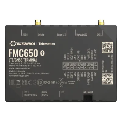Profesional Rastreador Vehicular (GPS) 4G LTE Cat 1 Con Lectura Can / Bluetooth y Múltiples Entradas y Salidas Digitales