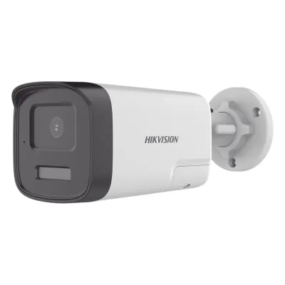 [Audio Bidireccional + Dual Light + ColorVu] Bala TURBOHD 3K (5 Megapixel) / Lente 3.6 mm / 40 mts IR EXIR + 40 mts Luz Blanca / Micrófono y Bocina Integrado / Exterior IP67 / dWDR