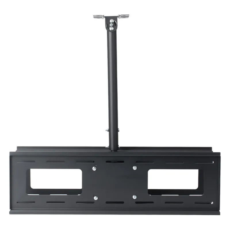 Montaje de Techo Universal Doble para Monitores de 32 a 65" / Soporta hasta 60 kg x pantalla / Vesa 600 x 400/ Acero / Montaje Telescopico de 50 cm hasta 90 cm