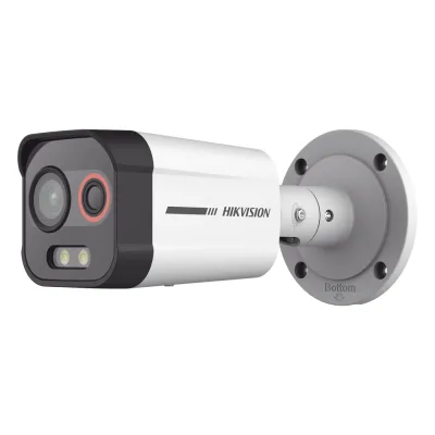 Cámara Bala IP Térmica y Óptica Biespectral para prevenir incendios/ Detección de fuego / Medición de Temperatura / Resolución Óptica 4 MP ColorVu / Resolución Térmica 96 x 72