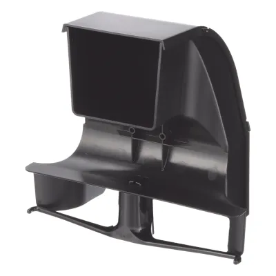 Bajada Para Canaleta FiberRunner™, Uso con Medidas 4x4, 6X4, 12X4, o 24X12, Con Reducción a 4X4, Color Negro