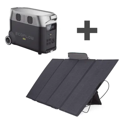 Kit de Estación de Energía Portátil 3600Wh + Panel Solar Flexible 400W