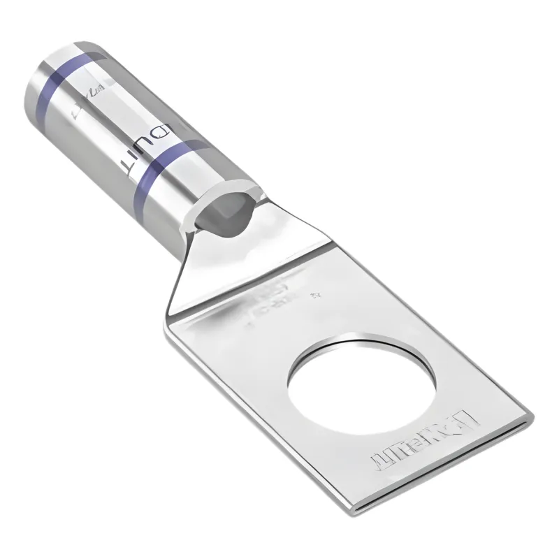 Zapata de compresión LCA6-38-L, para cal. 6 Awg, Barreno para tornillo prisionero de 3/8, 1 Pz