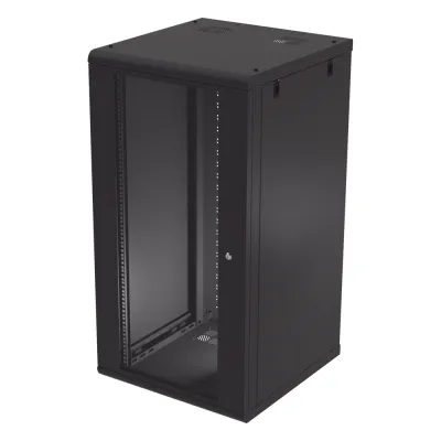 Gabinete de Pared 24U de 635 mm de Profundidad, Rack de 19 pulgadas en Acero Reforzado: Compacto y Resistente para Soluciones Profesionales
