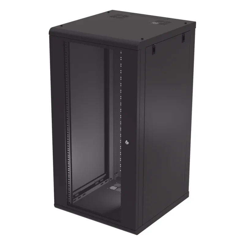 Gabinete de Pared 24U de 635 mm de Profundidad, Rack de 19 pulgadas en Acero Reforzado: Compacto y Resistente para Soluciones Profesionales