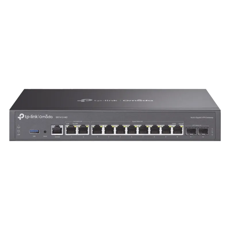 Router Omada VPN / SDN Multi-WAN Gigabit / 2 Puertos WAN/LAN RJ45 2.5 Gigabit / 8 Puertos WAN/LAN RJ45 Gigabit / 2 Puertos WAN/LAN SFP Gigabit / 1,000,000 Sesiones Concurrentes / Administración Centralizada Omada o Stand-Alone