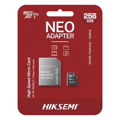 Memoria microSD con Adaptador / 256 GB / Clase 10 / NAND TLC / 92 MB/s Lectura / Multipropósito
