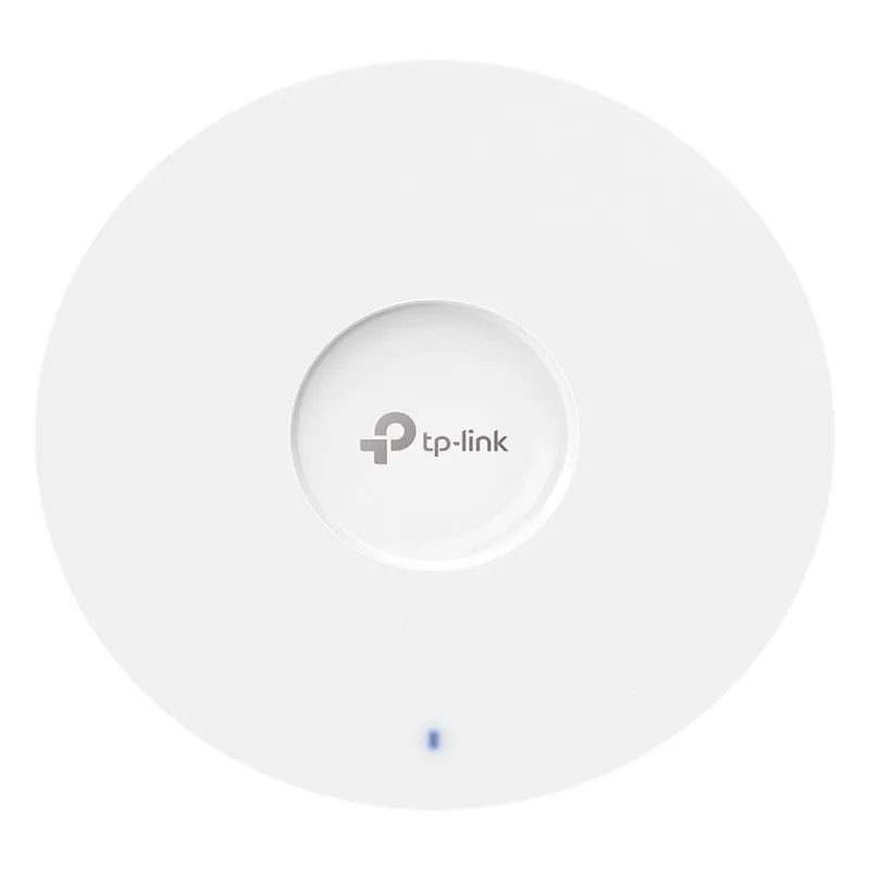 Access Point Wi-Fi 6 / AX6000 Dual-Band 8-Stream / Montaje en Techo / 4804 Mbps en 5 GHz + 1148 Mbps en 2.4 GHz / Puerto 2.5G PoE / 160 MHz, MU-MIMO, OFDMA, 1024-QAM / Gestión Cloud Omada SDN