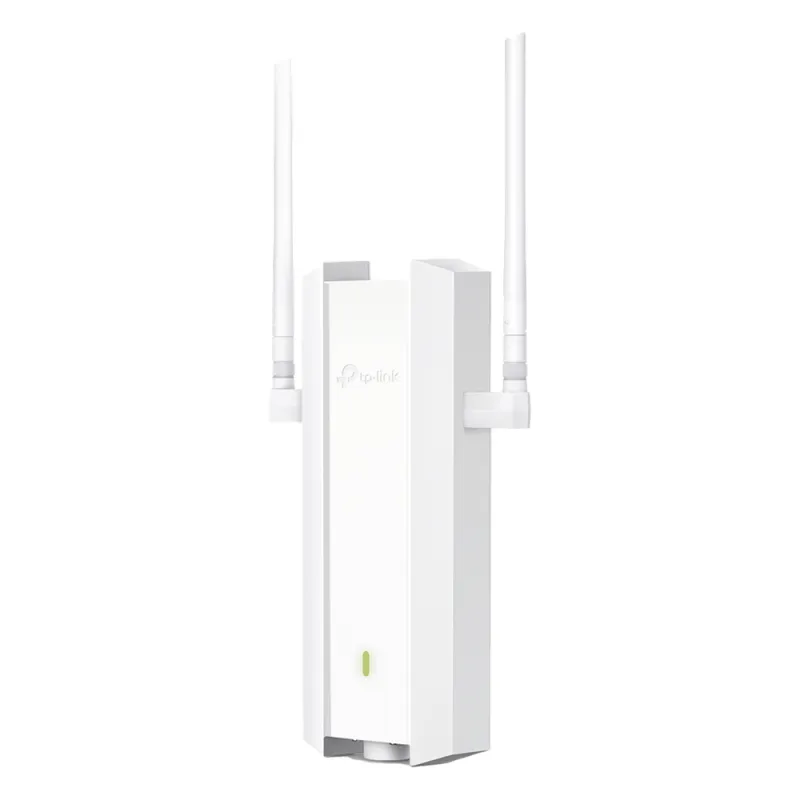 Punto de Acceso Omada Exterior / Wi-Fi 6 AX1800 MU-MIMO 2x2 / Mesh Omada / Alta Densidad de Usuarios / Carcasa Resistente IP67 / Configuración por Controlador o Stand-Alone / Para Montaje en Mástil/ Pared / Alimentación PoE+