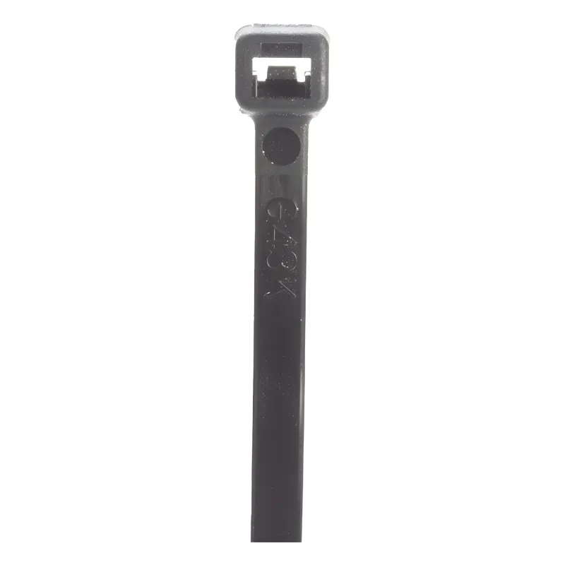 Cincho STRONGHOLD, 370 mm largo x 4.8mm ancho, Tensión 50 lb (222 N) Nylon 6,6 Color Negro, Paquete de 100 Piezas