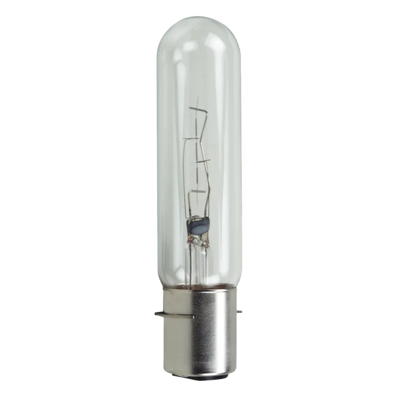 Bombilla de preenfoque transparente de 24 Vcd de tamaño mediano