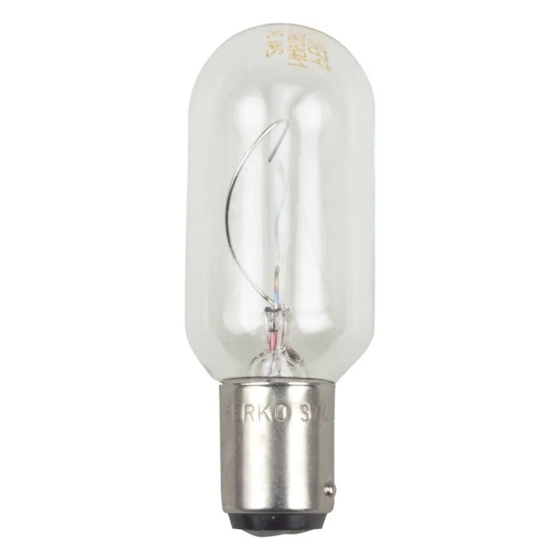 Bombilla transparente de 120 Vca / 30 W de doble contacto