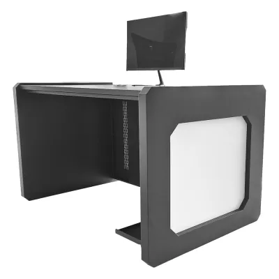 Escritorio Estación Mobiliaria Profesional de Monitoreo y Control / Videovigilancia / Acceso / Alarmas / Etc... / Metálica / Color Gris Oxford
