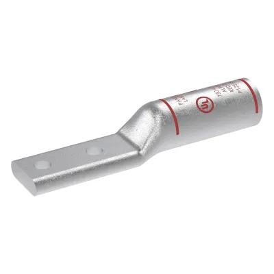 Zapata de compresión Aluminio LAB750-12-24R para cal. 750 Kcmil, Doble barreno para tornillo prisionero de 1/2, Espaciado de orificio 44.45mm, 1 Pz