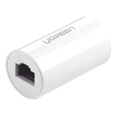 Acoplador y Protector (Extensor de Cable Ethernet RJ45) | 1000Mbps | Compatibilidad con Cat7/Cat6/Cat5e | Compatible con POE | Ignífugo | ABS | Color Blanco