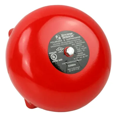 CAMPANA P/ALARMA D/INCENDIO 10 IN, 24 VCD / 81 DB