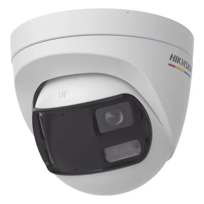 [ColorVu + Panoramica + Dual Light] Turret TURBOHD 3K (5 Megapixel) / Micrófono Integrado / Visión 180° / Imagen a Color 24/7 / 40 mts Luz Blanca + 40 mts IR / Exterior IP67 / WDR