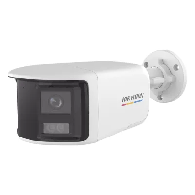 [ColorVu + Panoramica + Dual Light] Bala TURBOHD 3K (5 Megapixel) / Micrófono Integrado / Visión 180° / Imagen a Color 24/7 / 40 mts Luz Blanca + 40 mts IR / Exterior IP67 / WDR