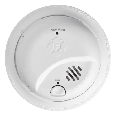 Detector de Humo Autónomo, No Requiere Panel, Con Botón para Silenciar, Sensor por Ionización