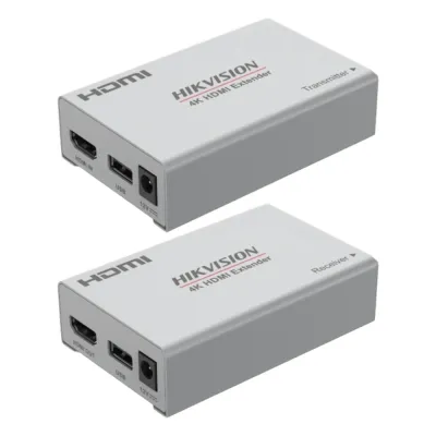 Kit Extensor de Video y Audio HDMI / 4K (3840×2160) a 60 Hz / Hasta 120 m (393.7 ft) con Cat 6 / Cero Latencia / Plug-and-Play / Transmisor y Receptor