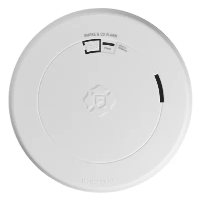 Detector Combo de Humo/CO, Autónomo, Batería Sellada de Litio de 10 años, No Requiere Panel, Diseño Ultra Delgado, No Requiere Cableado