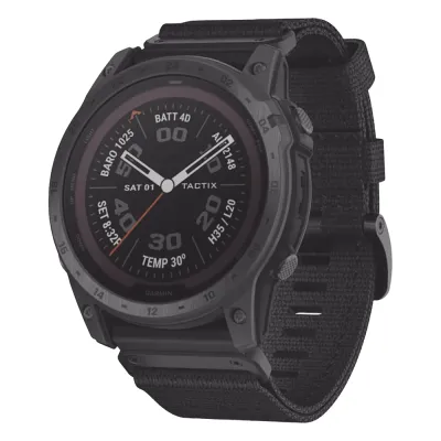 Reloj Garmin tactix® 7 – Pro Edition color negro en bisel de titanio, multideporte con GPS ofrece funciones tácticas especializadas, así como mapas, música, funciones de entreno avanzadas.