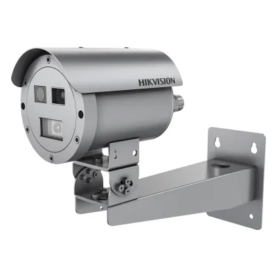 Bala IP Térmica Dual / Termico 7 mm (256 X 192) + Óptico 4 mm (4 MP) / Termométrica / Detección de Temperatura / IP68 / 30 mts IR / Antiexplosión / Anticorrosión