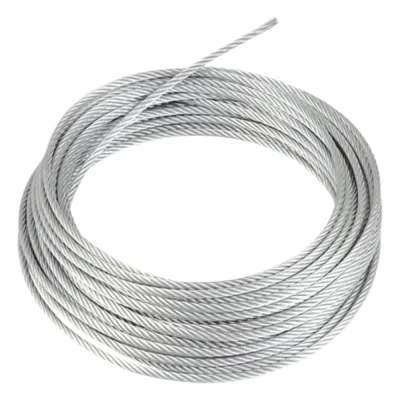 Rollo o carrete de 100 Metros de Retenida de 1/8" de Alta Resistencia, Galvanizado clase A.